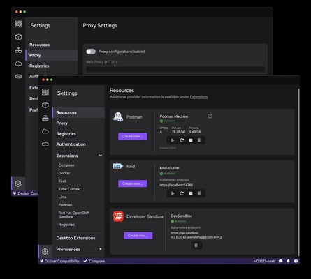 Podman screenshot 1