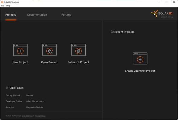 Solar2D screenshot 1