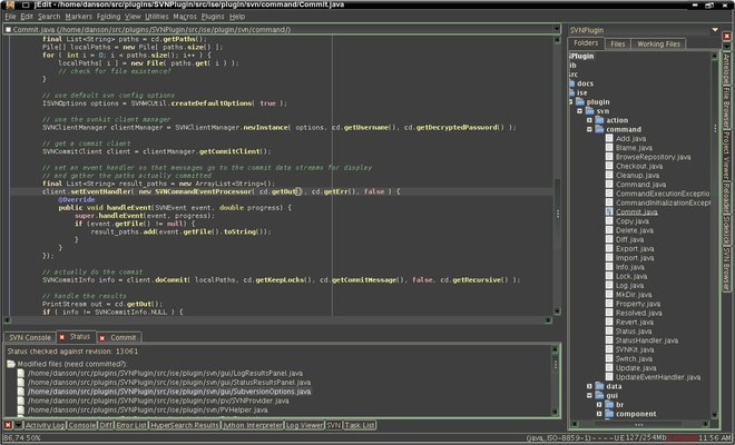 jEdit screenshot 1