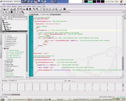 jEdit screenshot 1