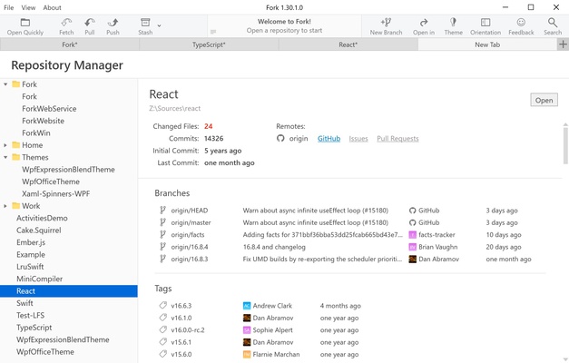 Fork screenshot 1
