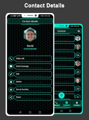 Hi-tech Phone Dialer & Contact screenshot 1