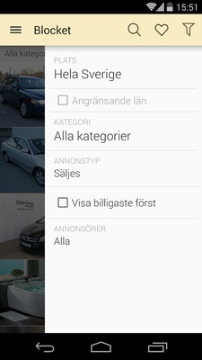 Blocket screenshot 1