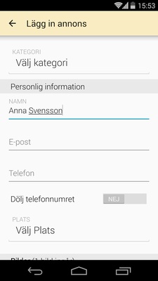 Blocket screenshot 1
