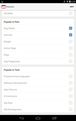 Meetup screenshot 1