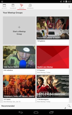 Meetup screenshot 1