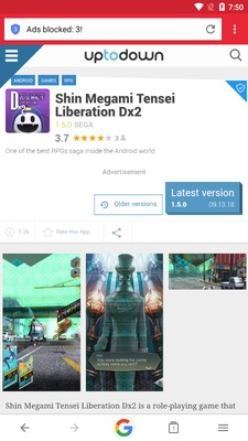 Opera Mini beta screenshot 1