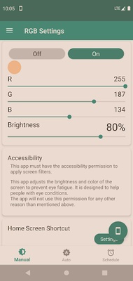 RGB Settings screenshot 1