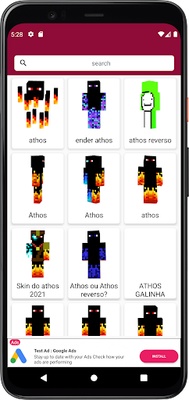 Skin do Athos Para Minecraft screenshot 1