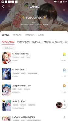 MangaToon (Español) screenshot 1