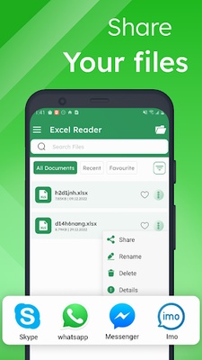 Edit Excel Spreadsheets Reader screenshot 1