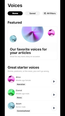 ElevenLabs Reader screenshot 1