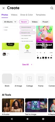 PicsArt screenshot 1