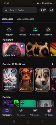 Zedge screenshot 1