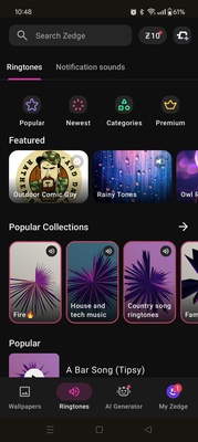 Zedge screenshot 1