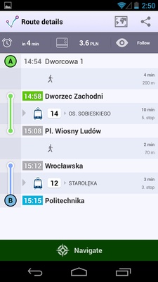jakdojade.pl screenshot 1