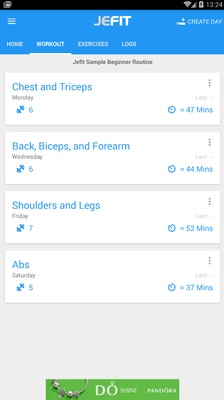 JEFIT screenshot 1