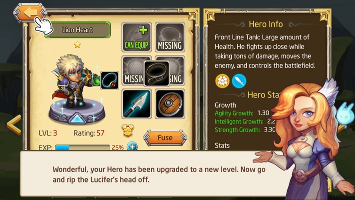 Heroes Legend: Idle Battle War screenshot 1