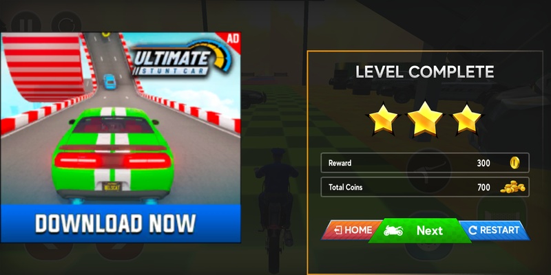 Police Bike Stunts Games screenshot 1