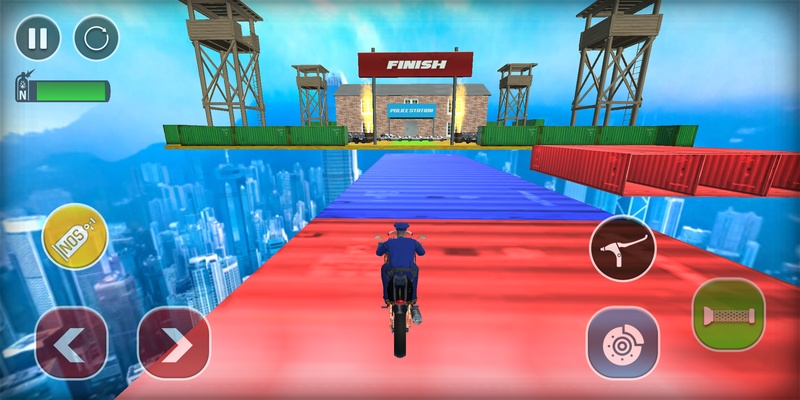 Police Bike Stunts Games screenshot 1