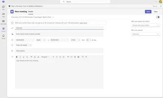 Microsoft Teams screenshot 1
