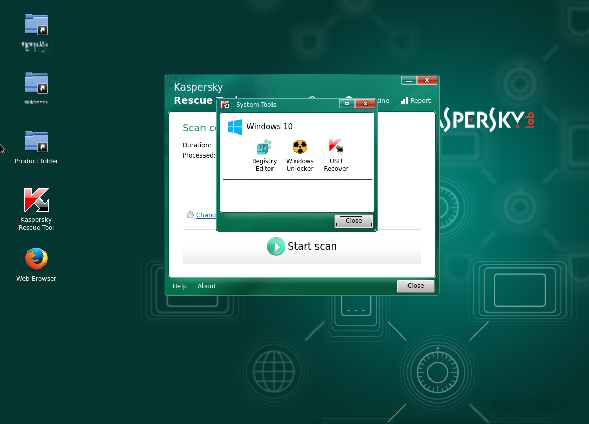 Kaspersky Rescue Disk screenshot 1