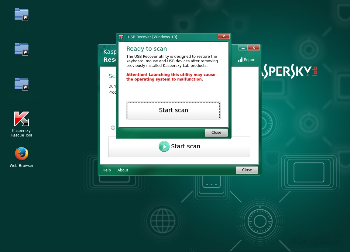 Kaspersky Rescue Disk screenshot 1
