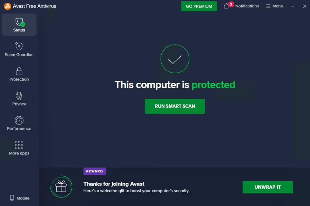 Avast Free Antivirus screenshot 1
