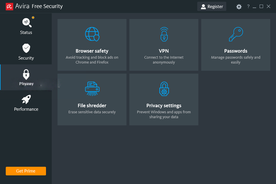 Avira Free Security screenshot 1