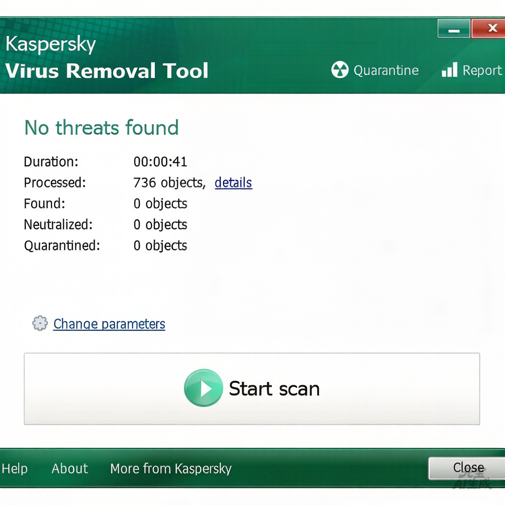 Kaspersky Virus Removal Tool screenshot 1