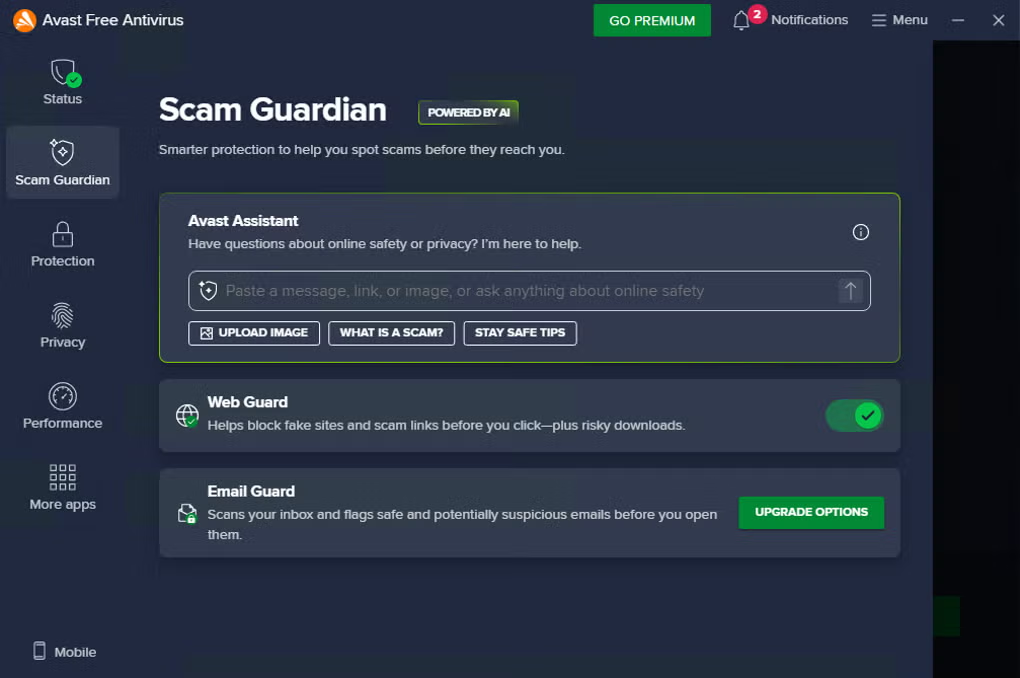 Avast Free Antivirus screenshot 1