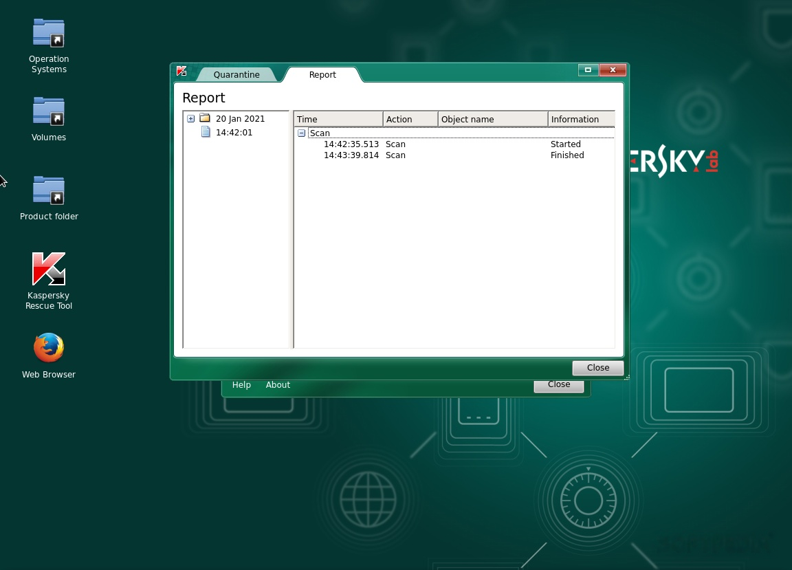 Kaspersky Rescue Disk screenshot 1