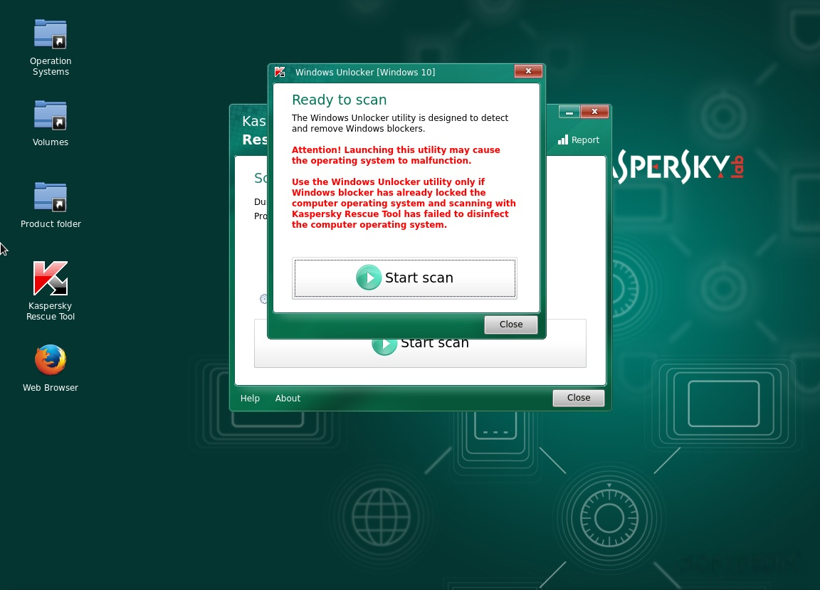 Kaspersky Rescue Disk screenshot 1