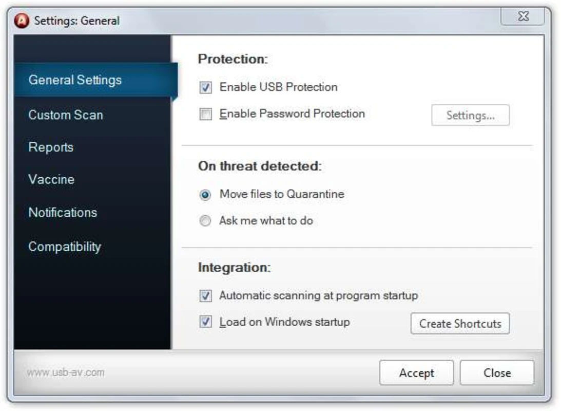 USB-AV Antivirus screenshot 1