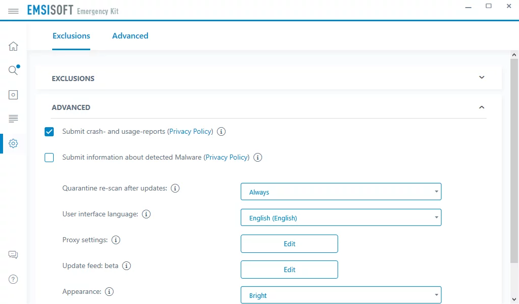 Emsisoft Emergency Kit screenshot 1