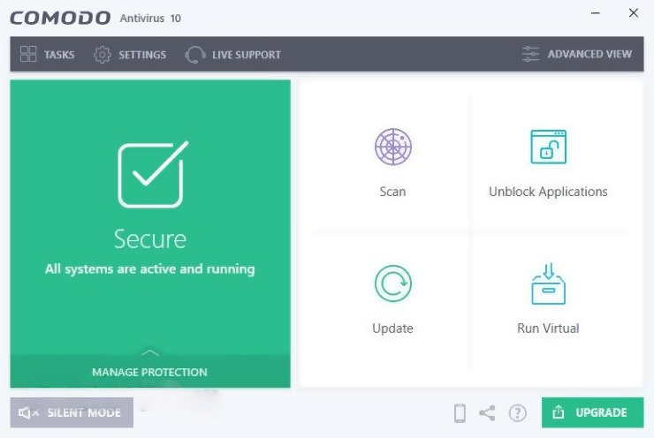 Comodo Antivirus Software screenshot 1