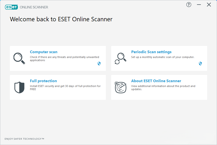 ESET Online Scanner screenshot 1