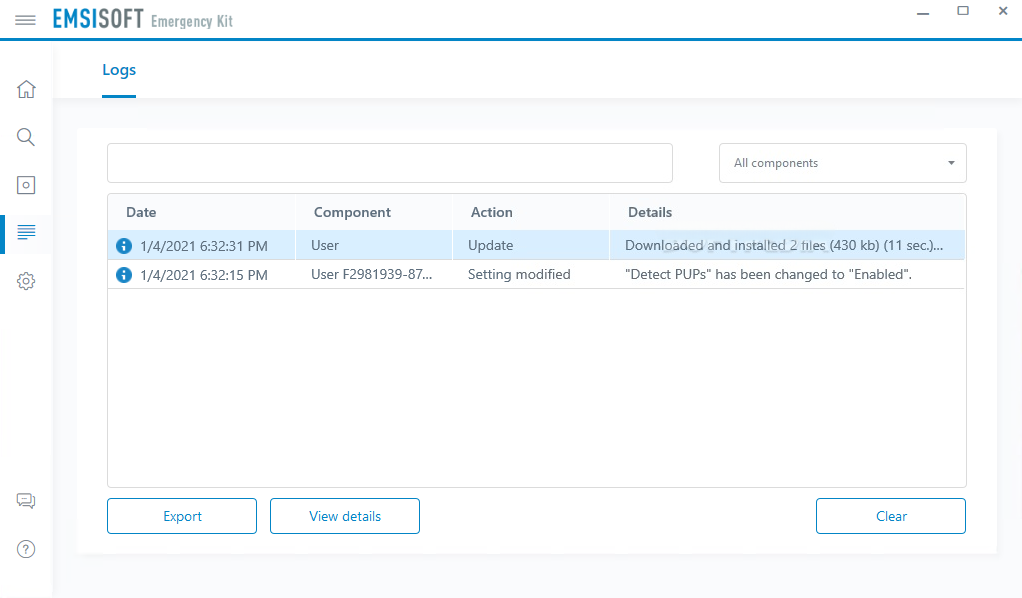 Vir.IT eXplorer Lite screenshot 1