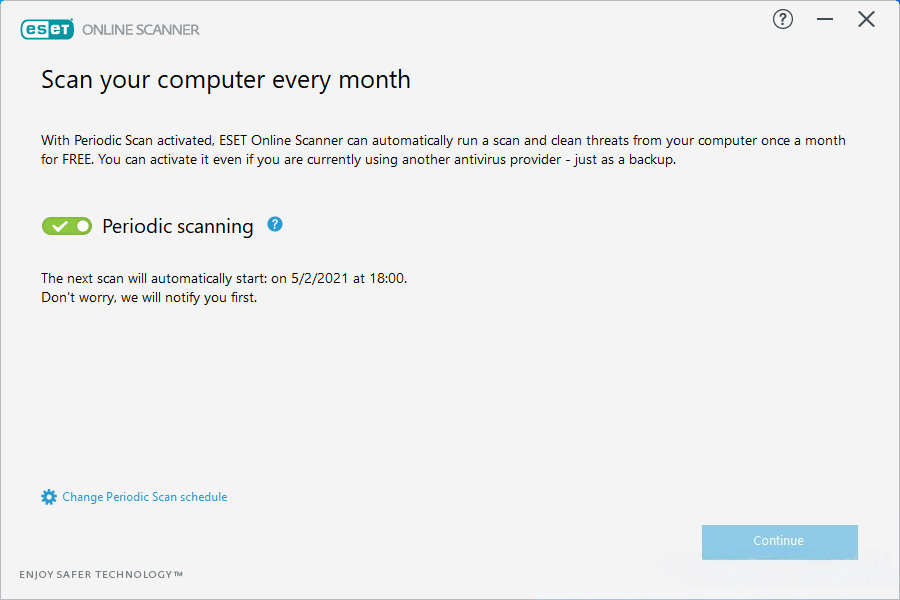 ESET Online Scanner screenshot 1