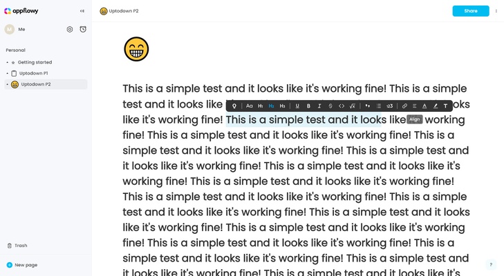Appflowy screenshot 1