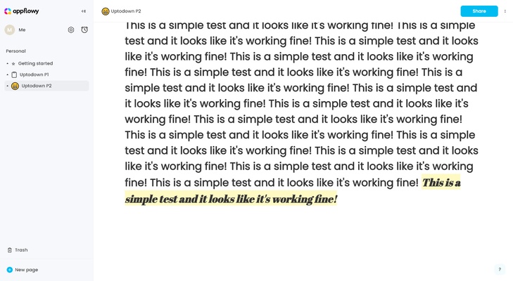 Appflowy screenshot 1