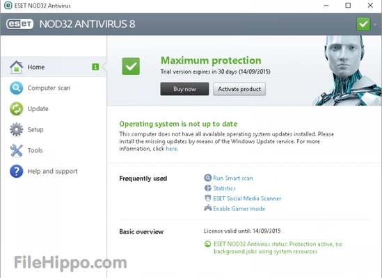 ESET NOD32 Antivirus (64-bit) screenshot 1