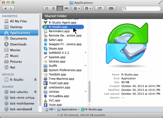 R-Studio for Mac screenshot 1