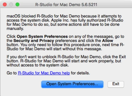R-Studio for Mac screenshot 1
