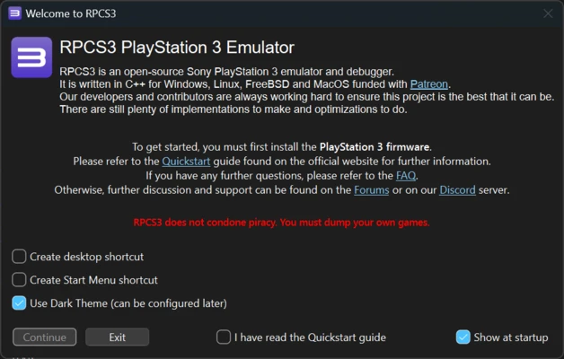 RPCS3 screenshot 1