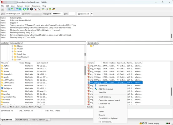 FileZilla 3.70.6 client(64-bit) screenshot 1