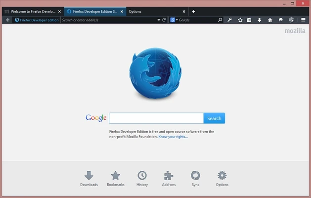 Firefox Developer Edition 152.0b8 (64-bit) screenshot 1