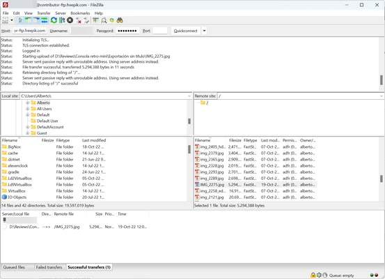 FileZilla 3.70.6 client(64-bit) screenshot 1