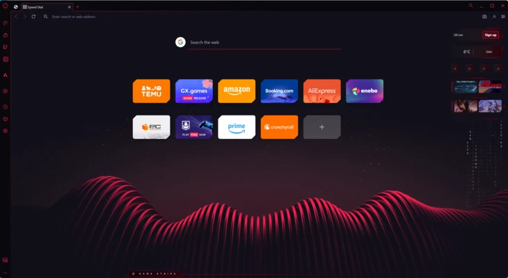 Opera GX 132.0.5905.28 (64-bit) screenshot 1