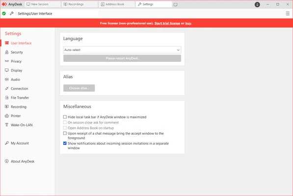 AnyDesk 9.7.5 screenshot 1
